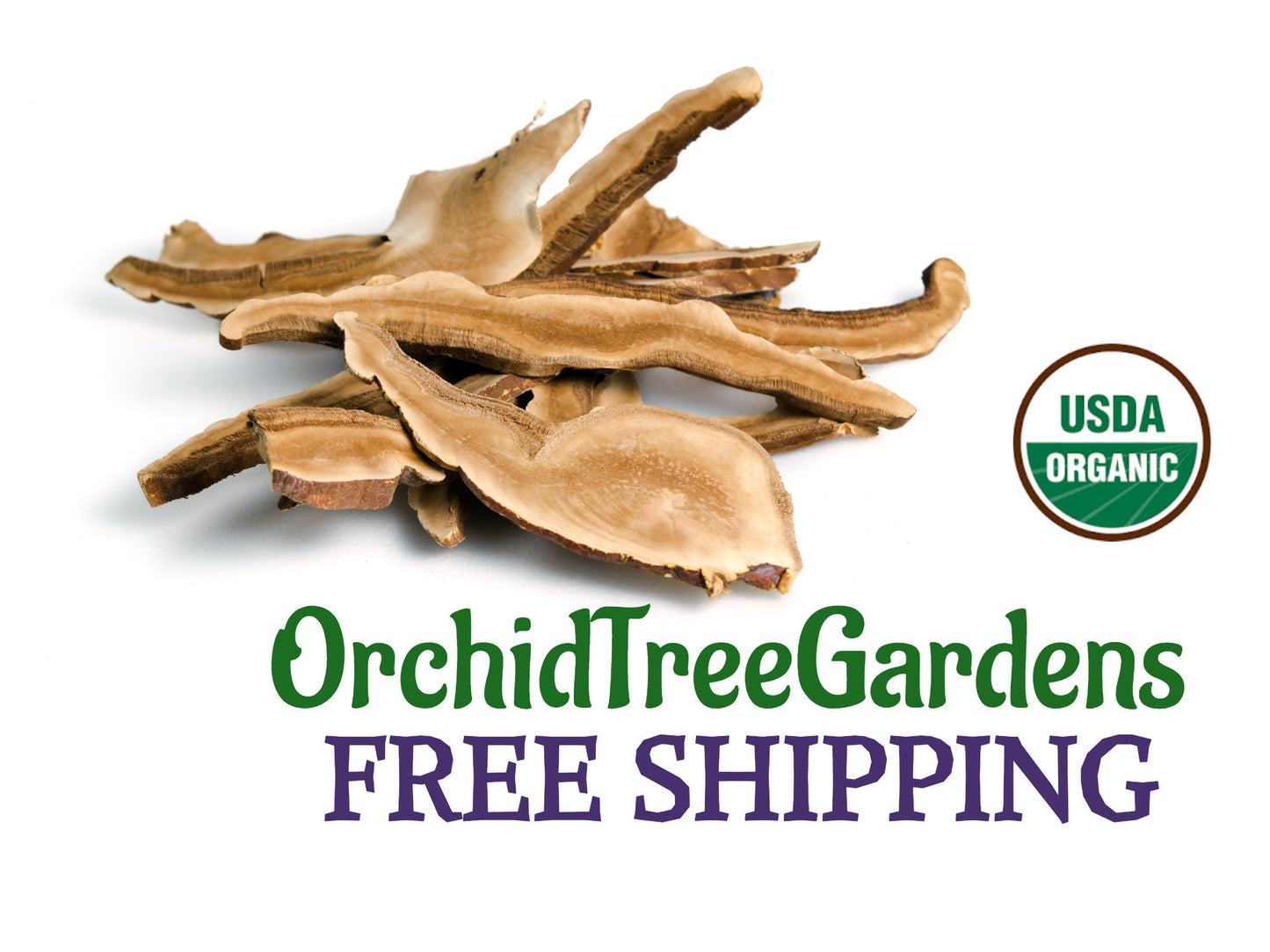 Reishi Mushroom - sliced  UDSA ORGANIC Dried Mushrooms